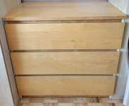 Komoda - 3 szuflady - MALM IKEA - stan BDB