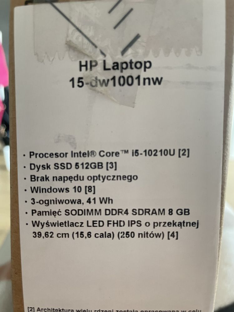 Laptop HP 15,6 cala DW1001NW