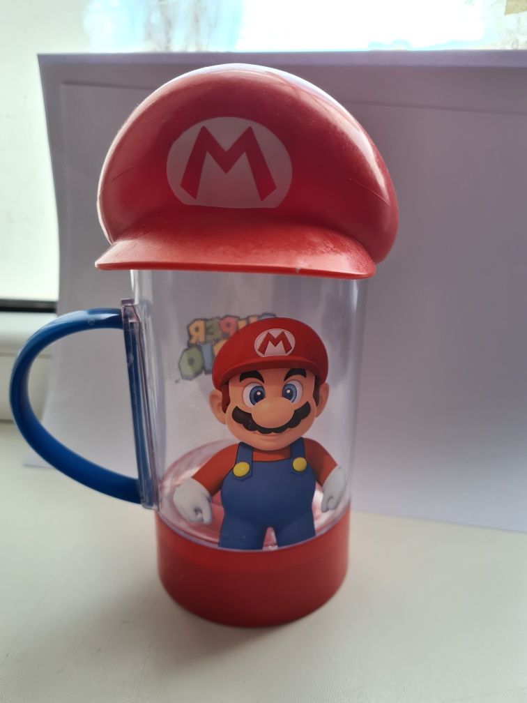 Чашка Супер Марио с размешивателем