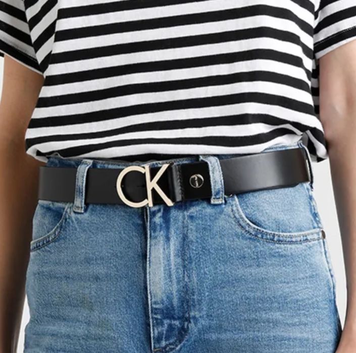 Oryginalny pasek Calvin Klein skórzany  CK