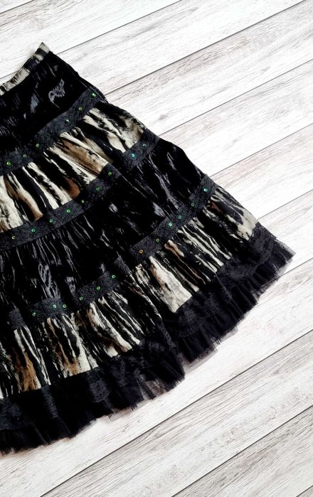 Стім панк спідниця у складку пишна неформальна