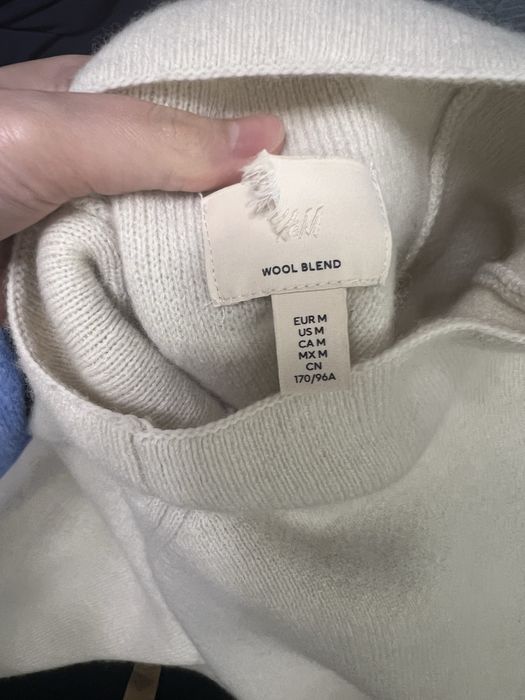 Теплий шерстяний светр h&m premium