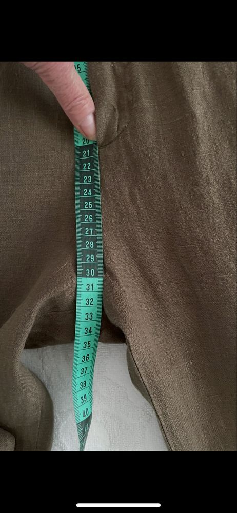 Spodnie 100% len - Massimo Dutti