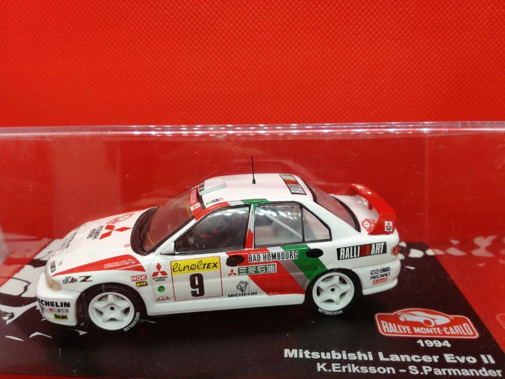 N34 Miniaturas 1/43 Mitsubishi de Rallys como novas  10 modelos