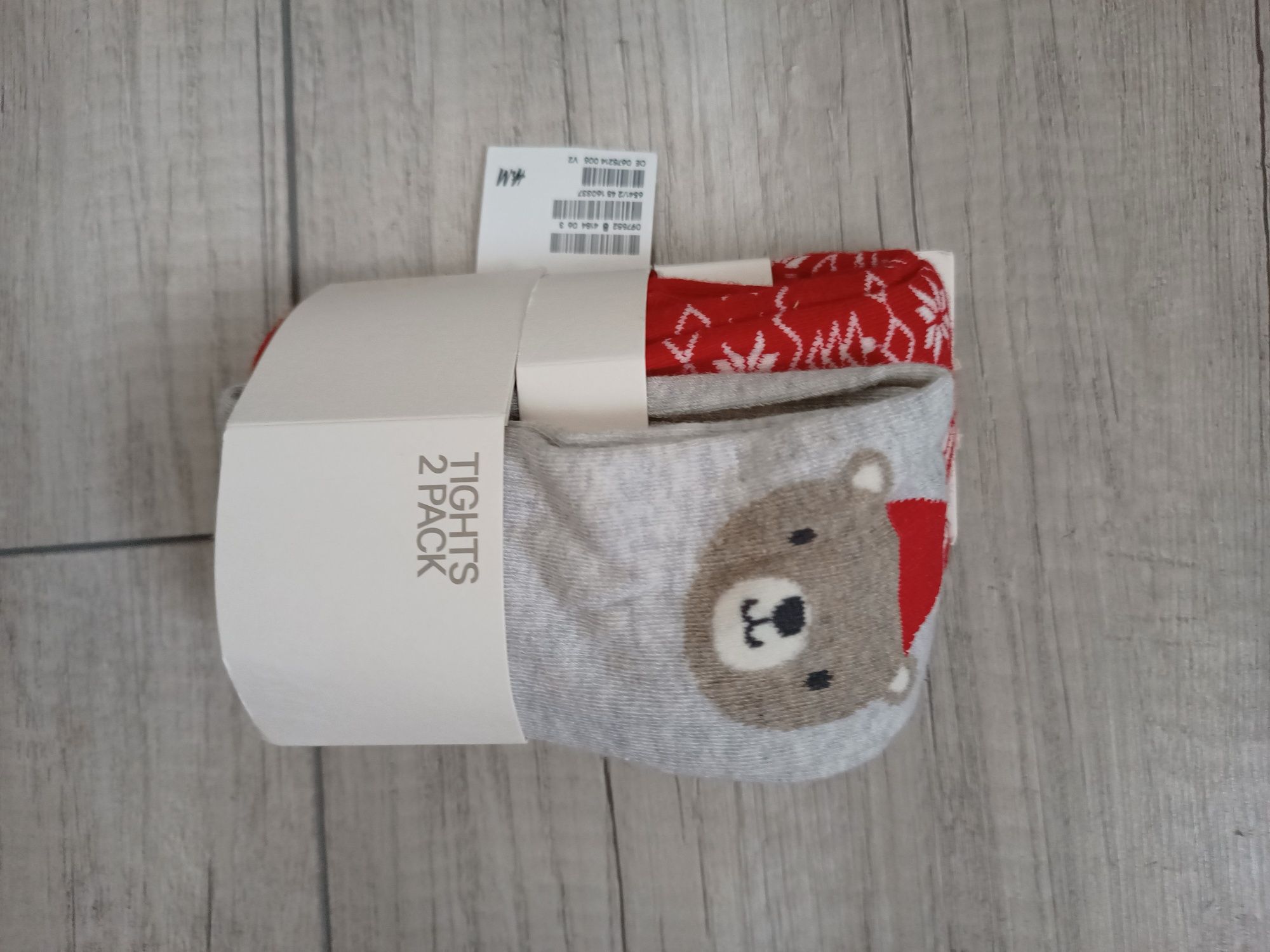 Rajstopy niemowlęce r. 86/92 nowe 2 pary z H&M