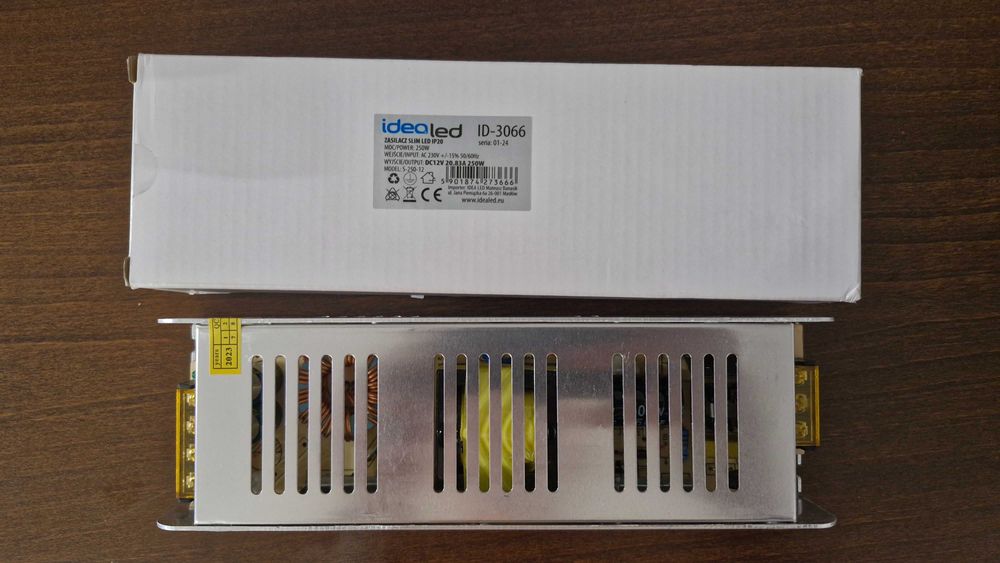 Zasilacz 12V DC IP20 20,83A 250W
