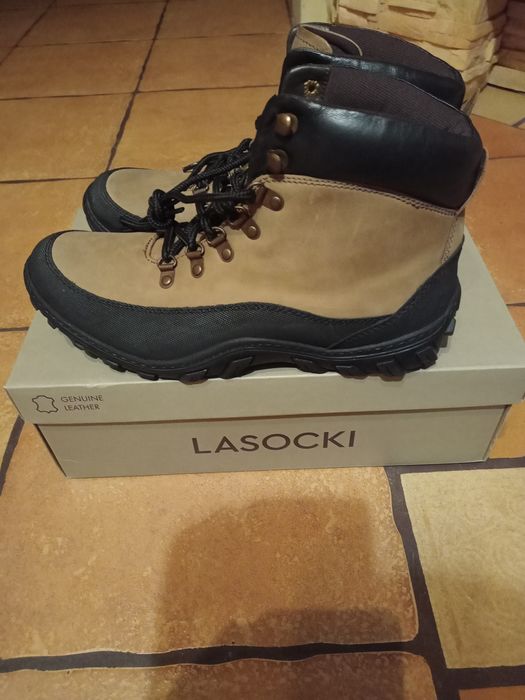 Trzewiki męskie skórzane Lasocki 44 Nowe!