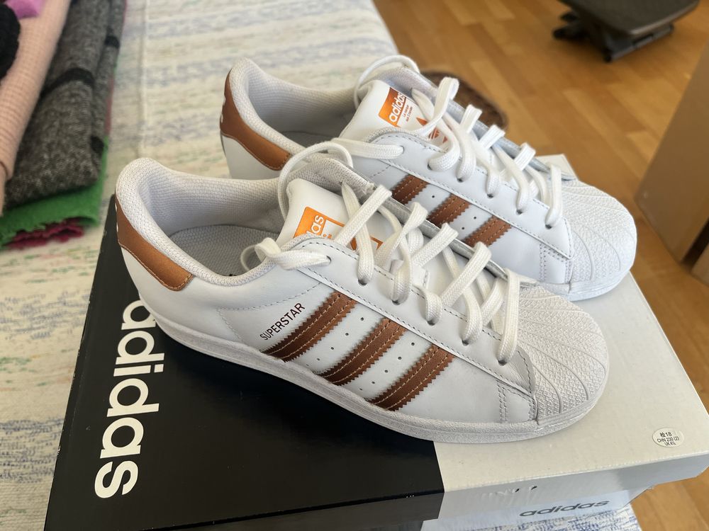 Adidas Superstar Biało - Złote