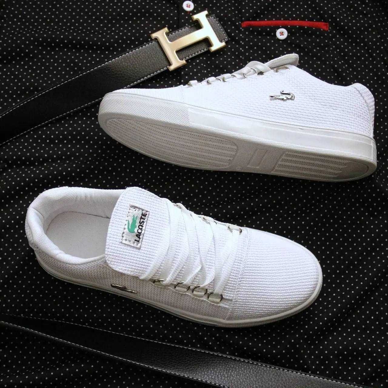 Чоловічі кеди Lacoste кросівки Лакоста літо весна НАЛОЖКА Чорні