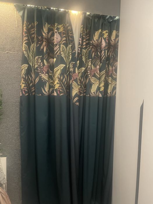 Zaslony zielen boho i liscie momstera