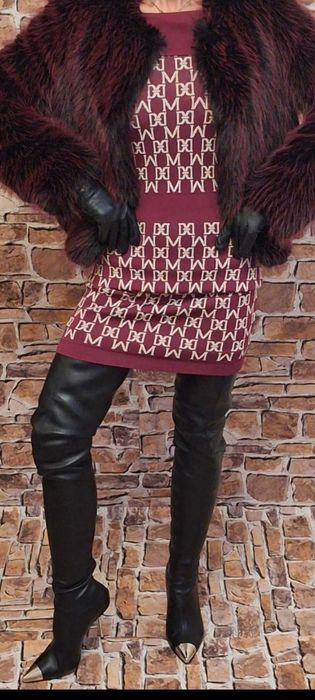 Futro Bonni Jacket w kolorze bordowym Marki Guess