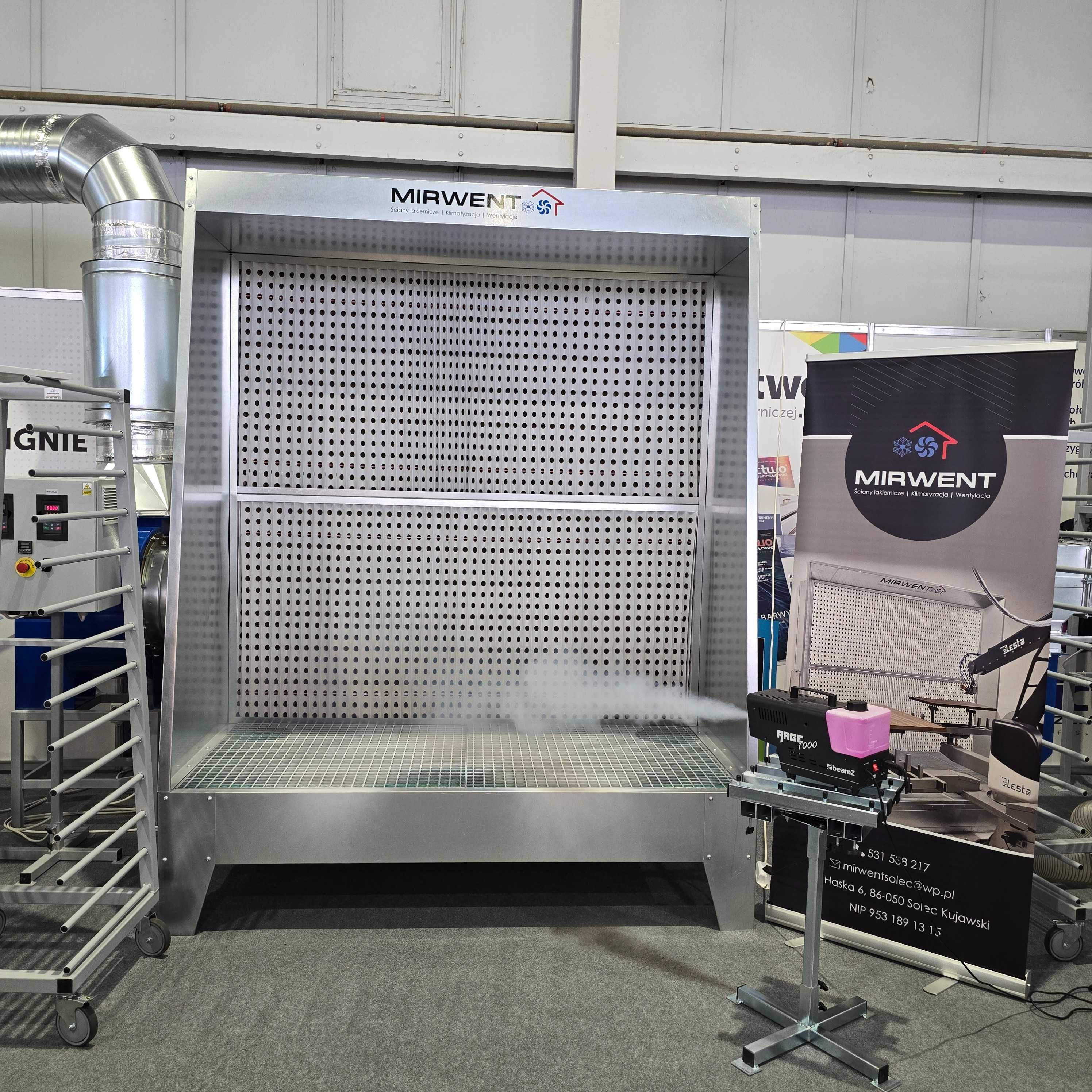 Ściana lakiernicza  MIRWENT MKS 2000 x 2000 pole robocze H-2670