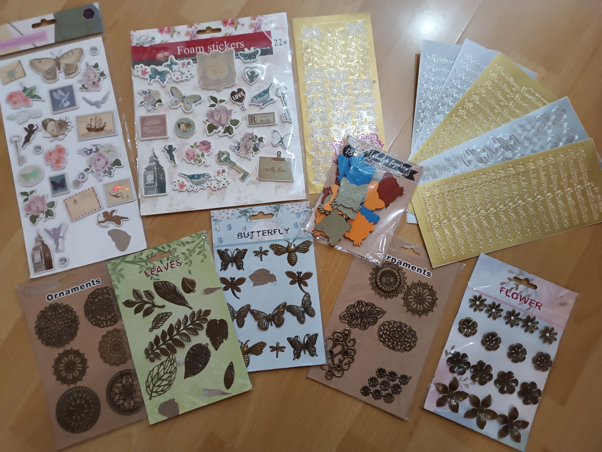 Zestaw naklejek scrapbooking