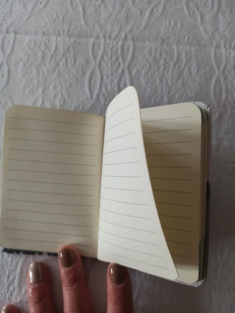 Conjunto de três cadernos de notas pequenos