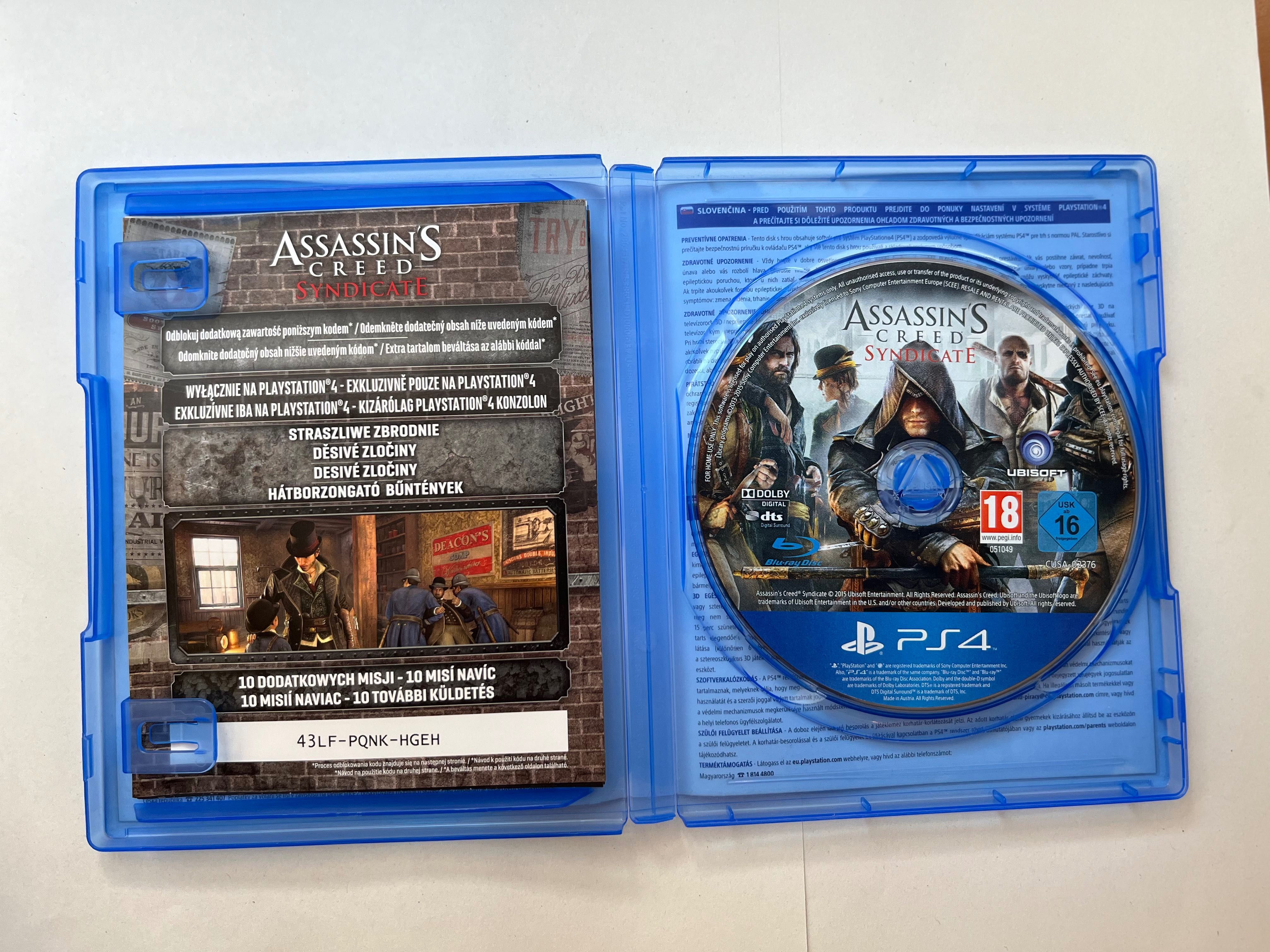 Assassins creed syndicate, ps4 gra (możliwa wysyłka)
