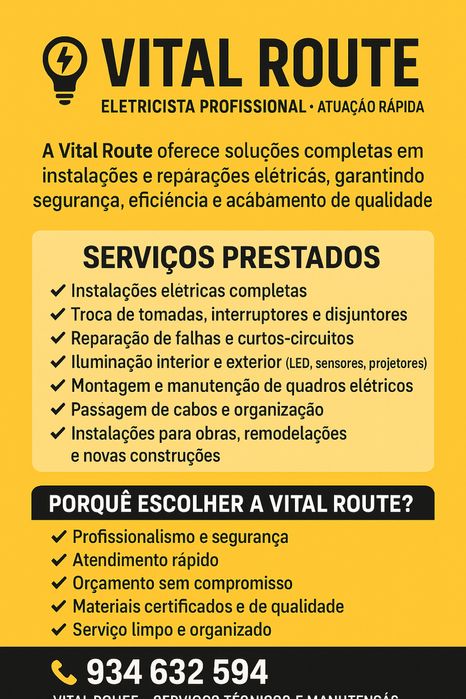 Servicos de eletricista Braga