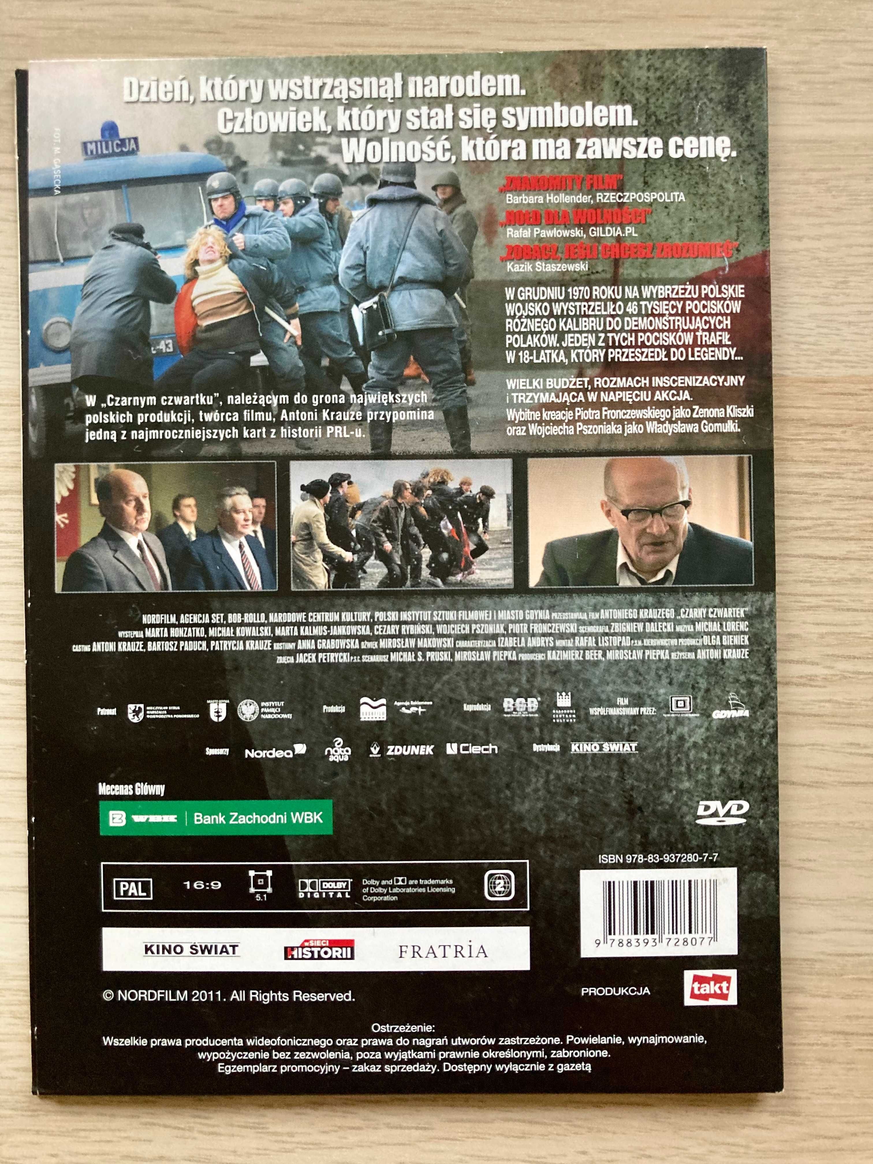 DVD-Czarny czwartek  Janek Wiśniewski padł
