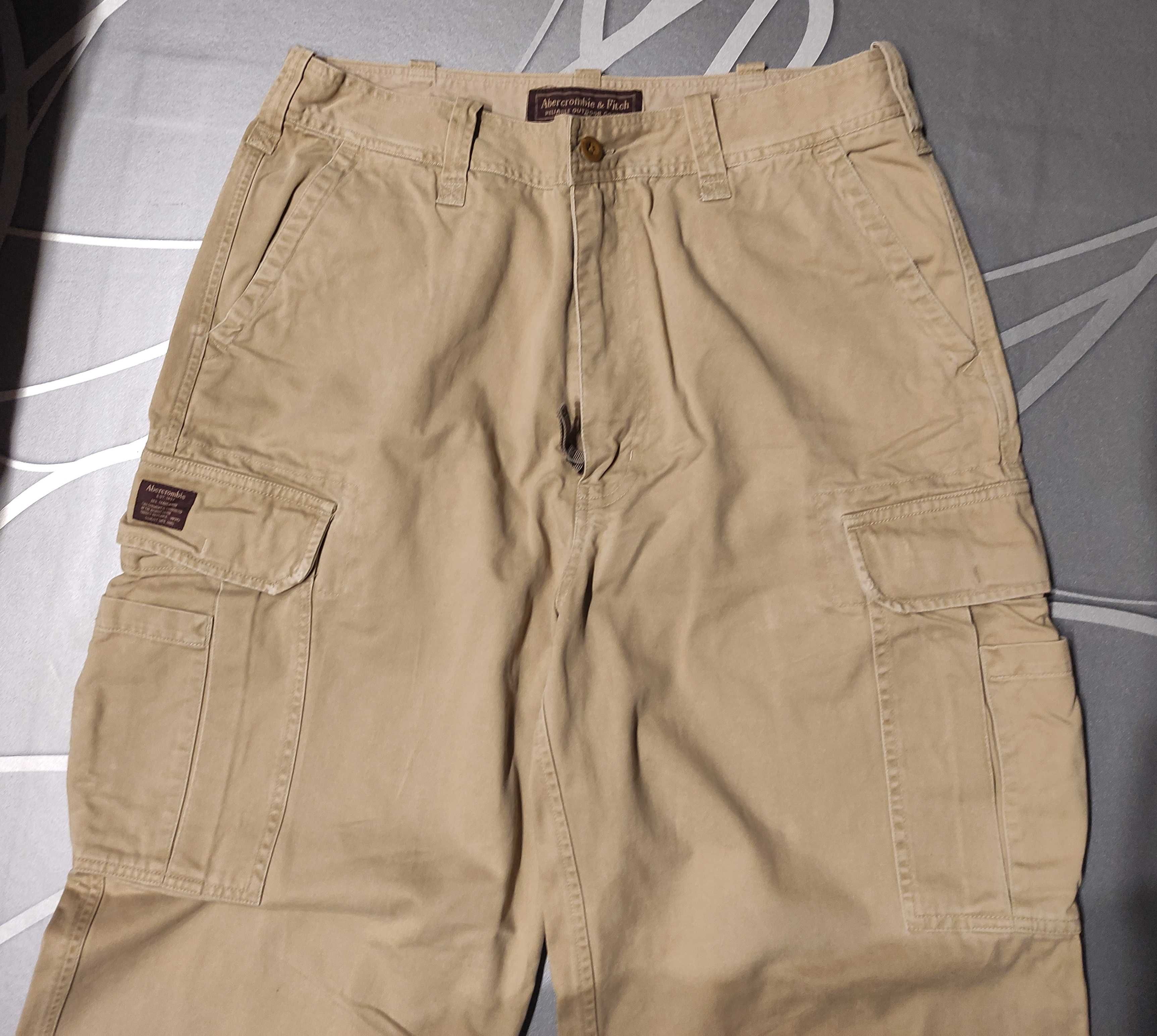 Spodnie męskie Abercrombie & Fitch 34L bojówki