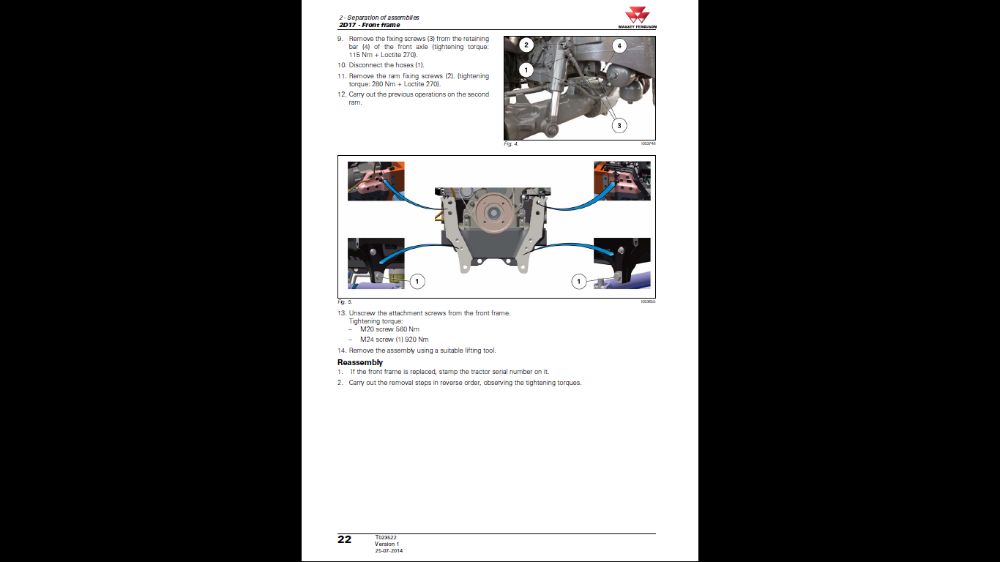 MASSEY FERGUSON 7700 cała seria instrukcja napraw SERWISOWA !