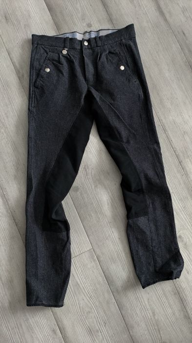 Bryczesy męskie CRW 46 jeans pełny lej