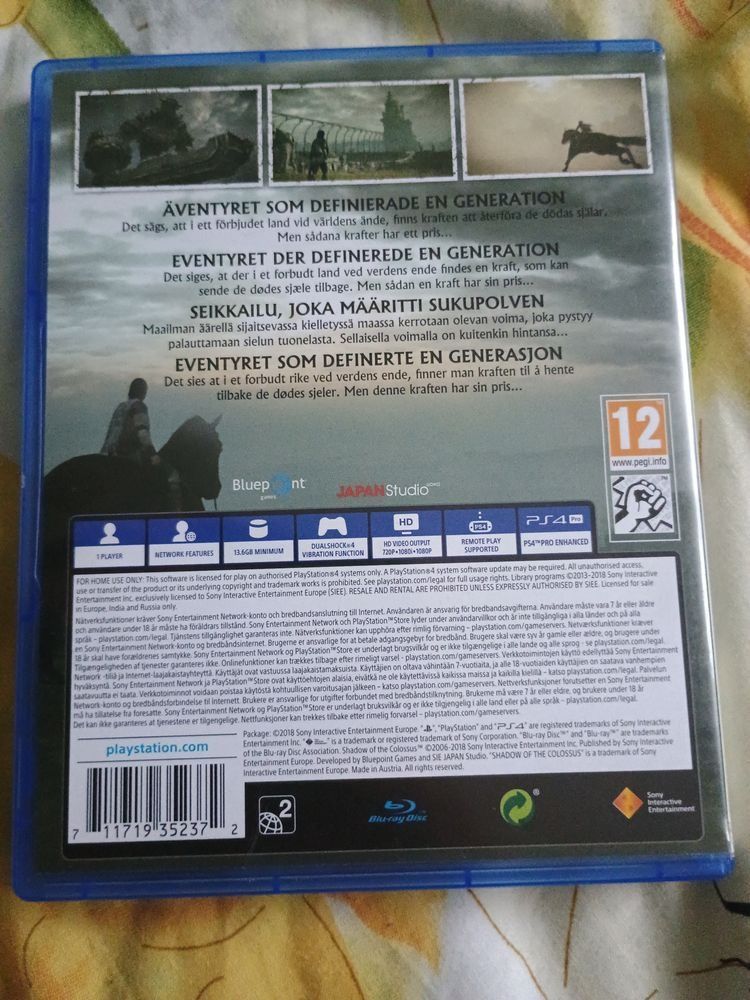 Gra do PS shadow of colossus