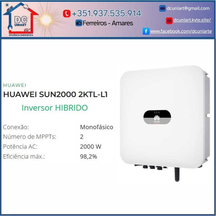 Inversor Hibrído 2KTL-L1 HUAWEI SUN2000 (monofásico)