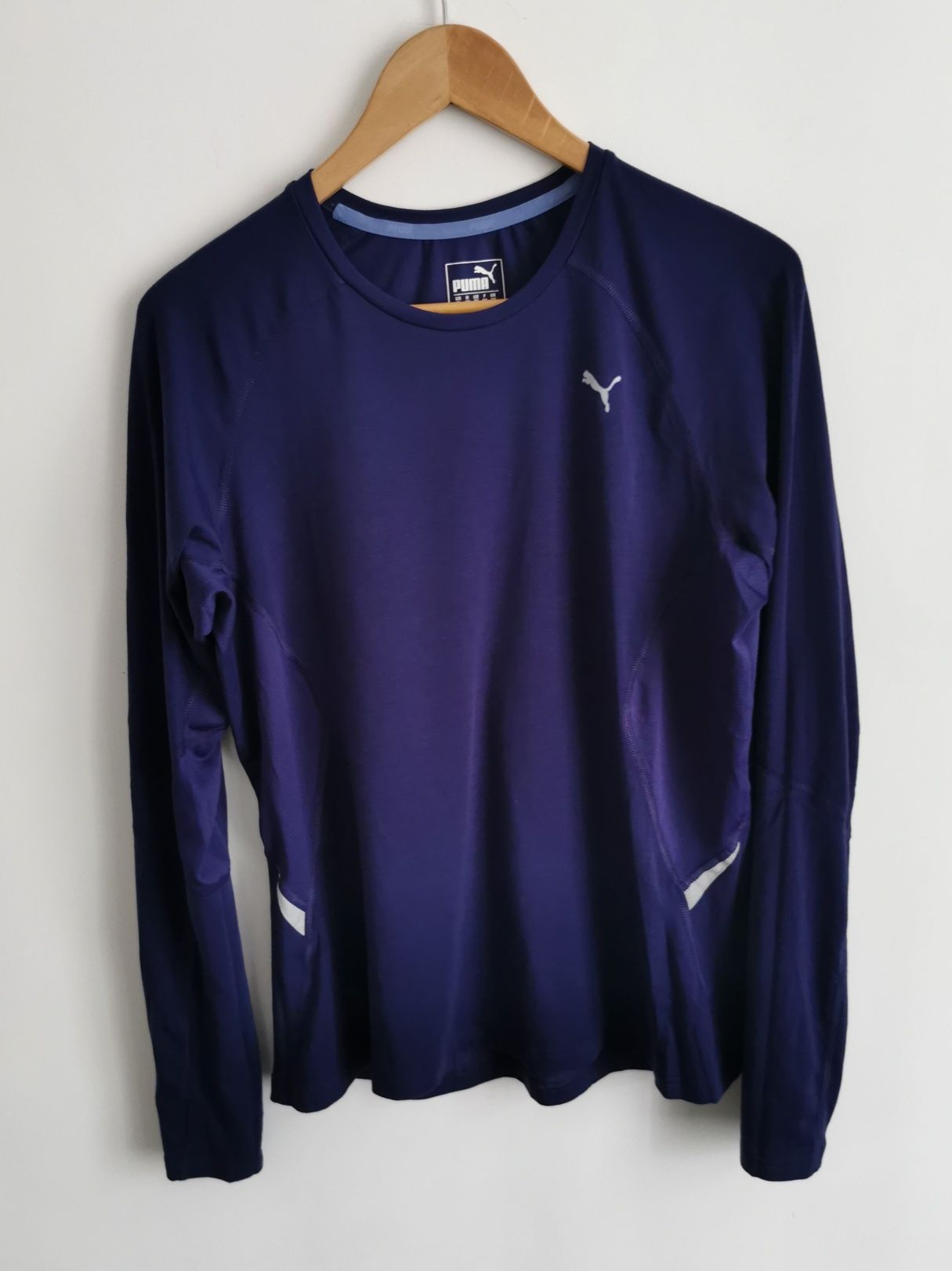 Puma bluzka długi rękaw logowana sportowa XL