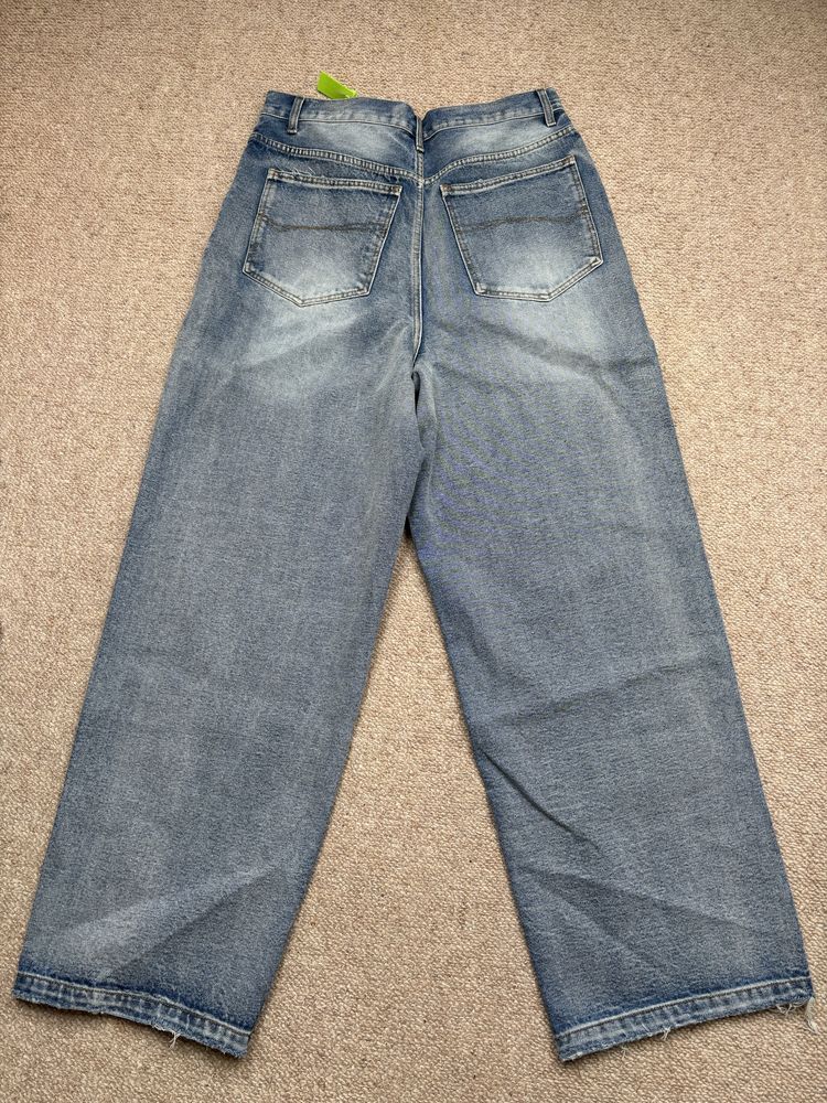 Spodnie Balenciaga Washed blue denim jeans