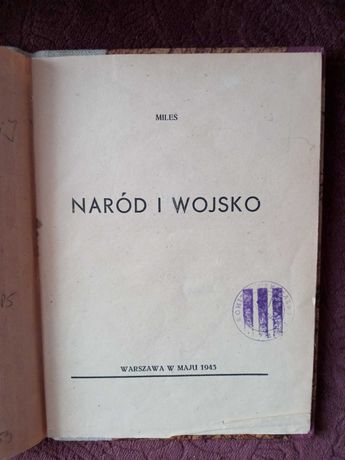 Sprzedam książkę "Naród i wojsko"