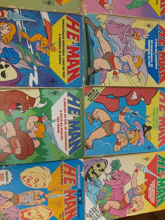 Coleção He-man MOTU, livros editoras Abril e Latinas