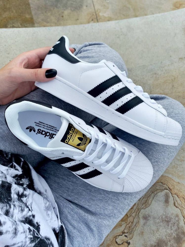 Кросівки Adidas Superstar Black/White | адідас суперстар