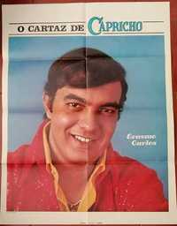 cartaz / poster do cantor Erasmo Carlos – da revista Capricho