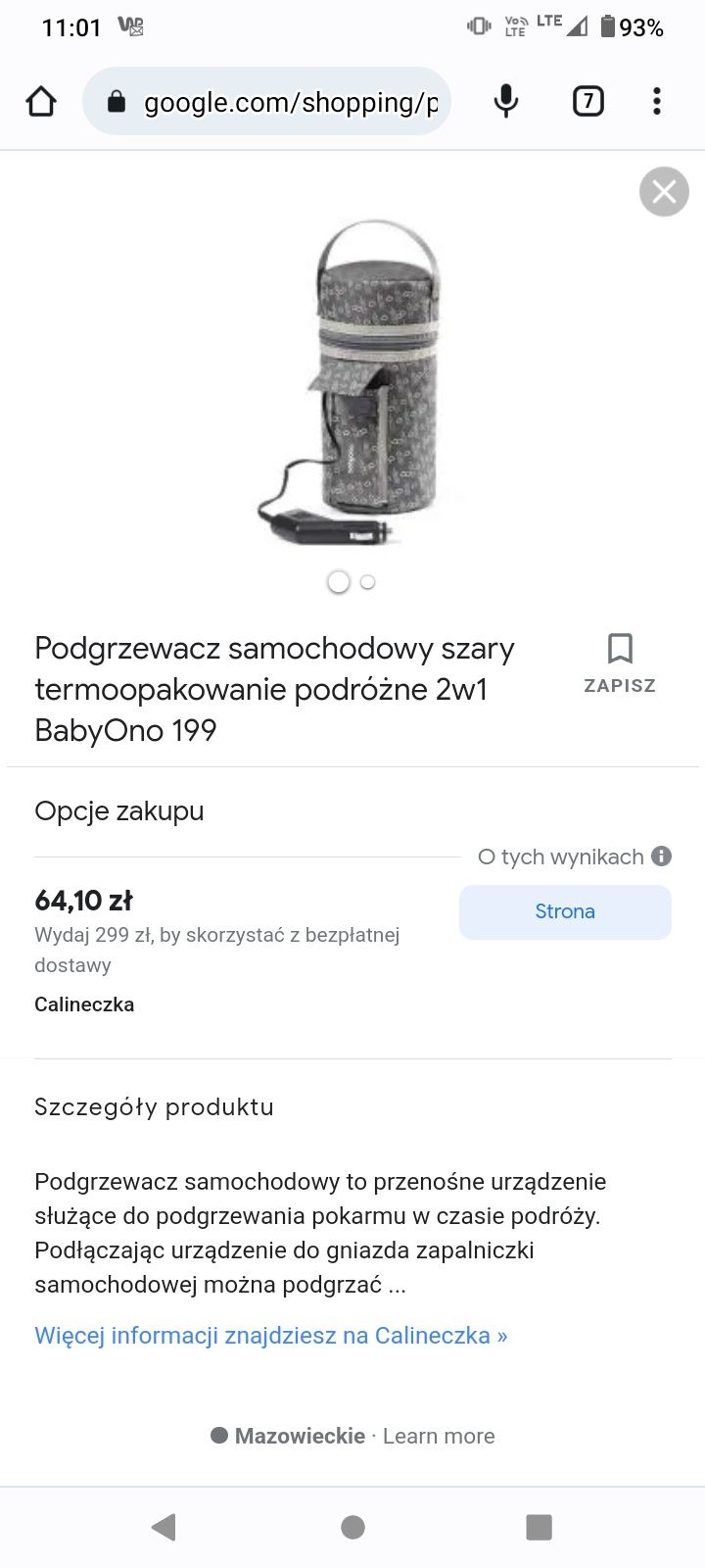 Nowy Podgrzewacz samochodowy Babyono