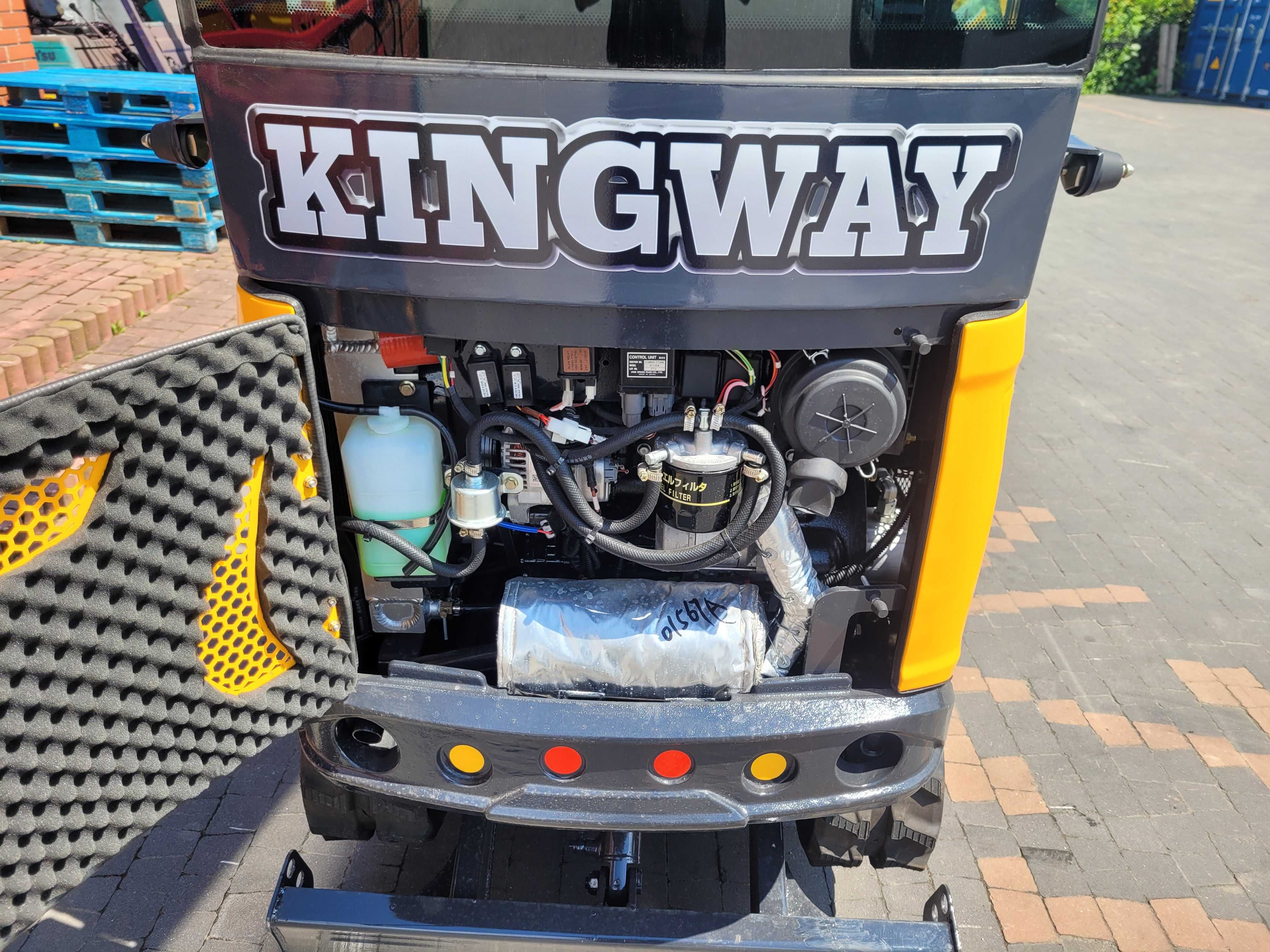 Minikoparka Kingway YAMA H12K z KABINĄ KUBOTA + JOYSTICK 1250 KG