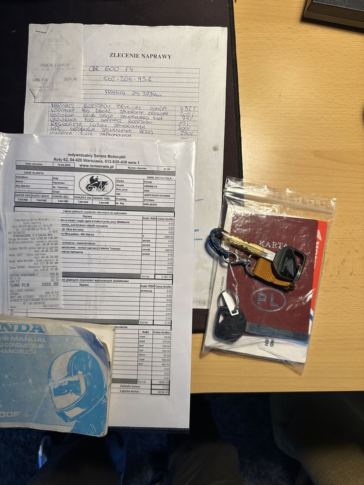 Honda CBR 600 F4 F4i PC35 zadbana po serwisie