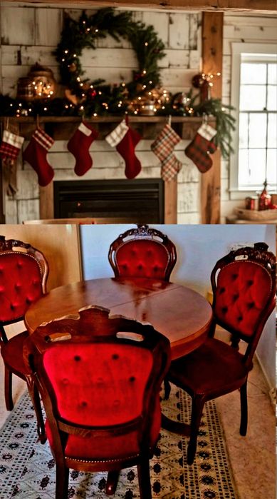 Antyczny zestaw mebli barokowych