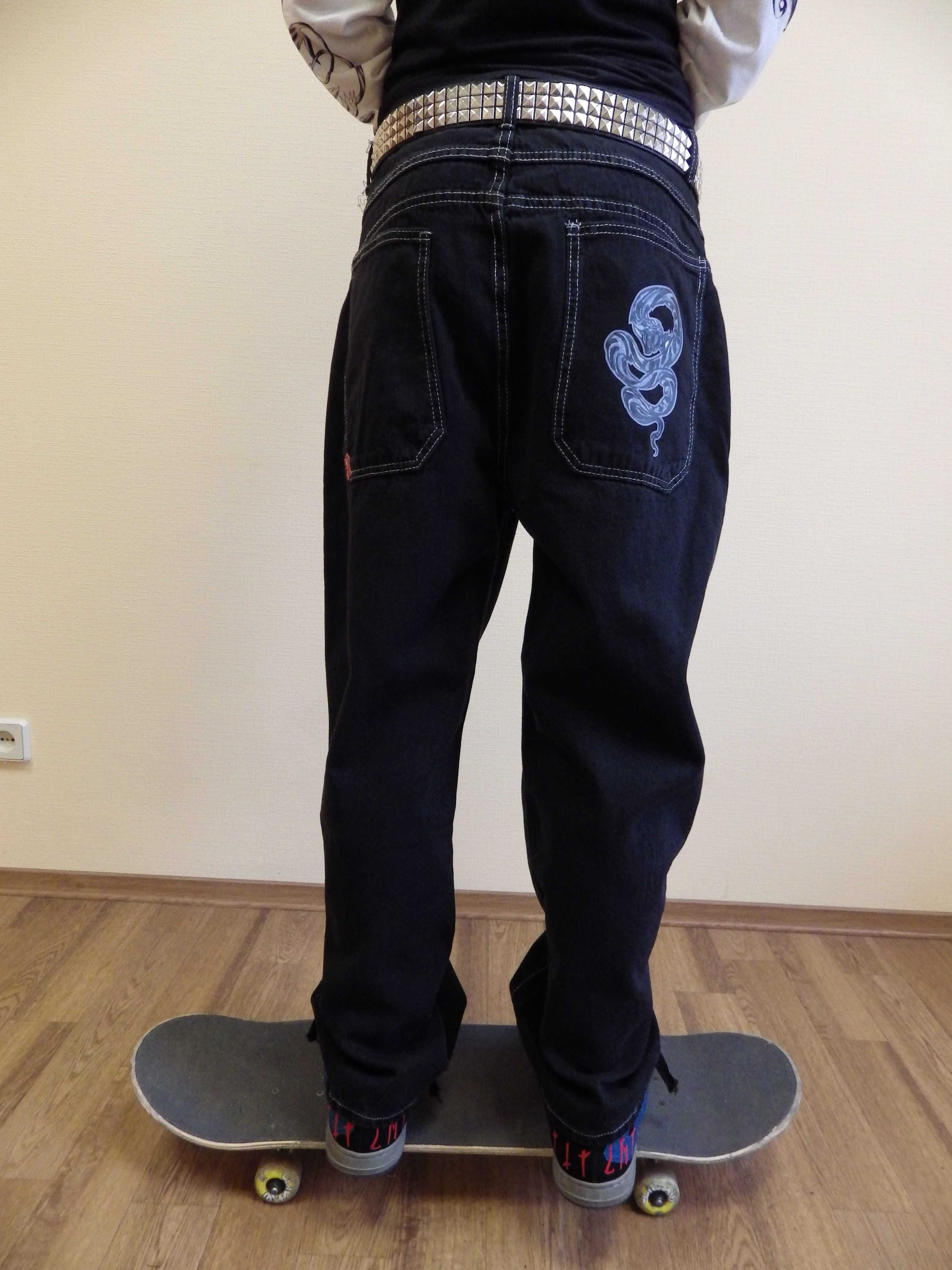 Продам джинси JNCO sk8 y2k. Змія. Широкі джинси у наявності