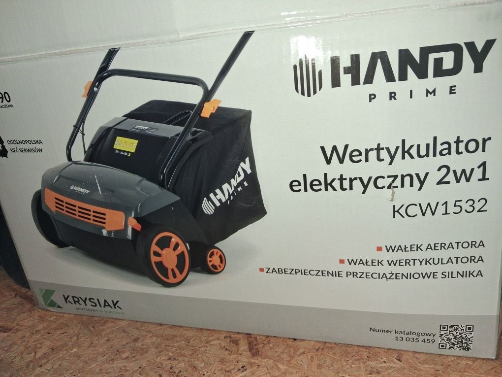 Wertykulator i aerator elektryczny 2w1 1500W Handy Prime KCW1532
