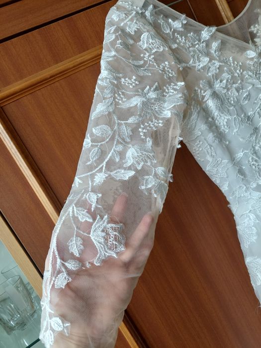 Suknia ślubna kolor ecru rozmiar 36/38