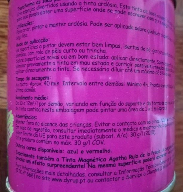 Lata de Tinta de Ardósia Verde 250ml Agatha Ruiz Prada by Bondex Dyrup