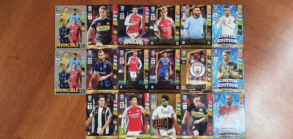 Karty Fifa 365 Panini 2025 Limited Edition Invincible itp - ZAMIANA !