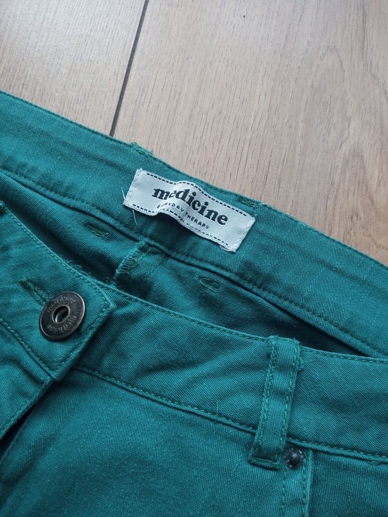 Spodnie jeansowe zielone Medicine 36