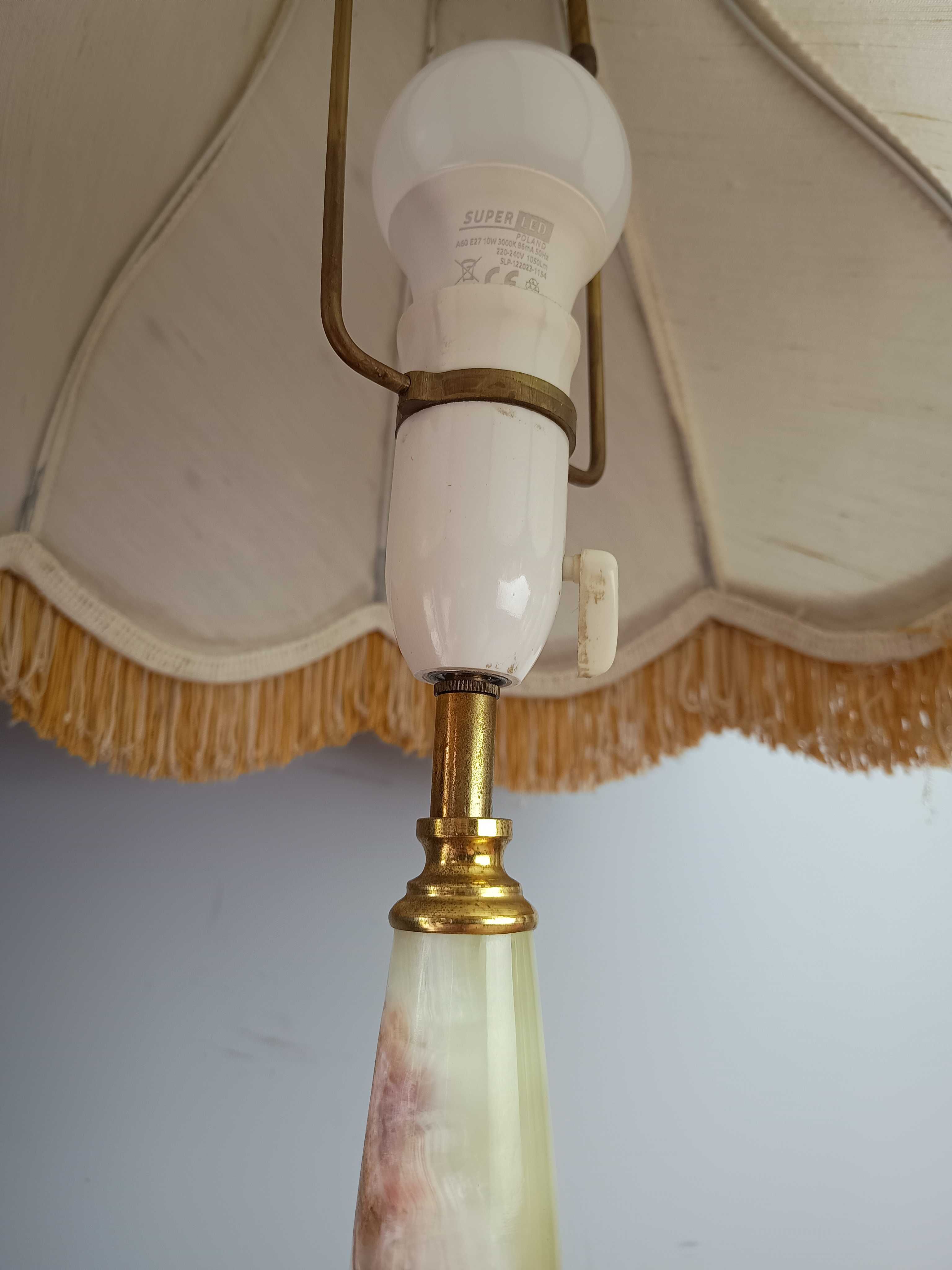 Lampa stojąca, onyks