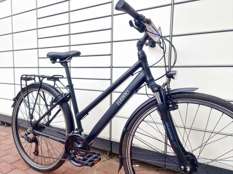 JAK NOWY Rower trekkingowy HAWK Trekking Premium / rozm. S/M / FV23%