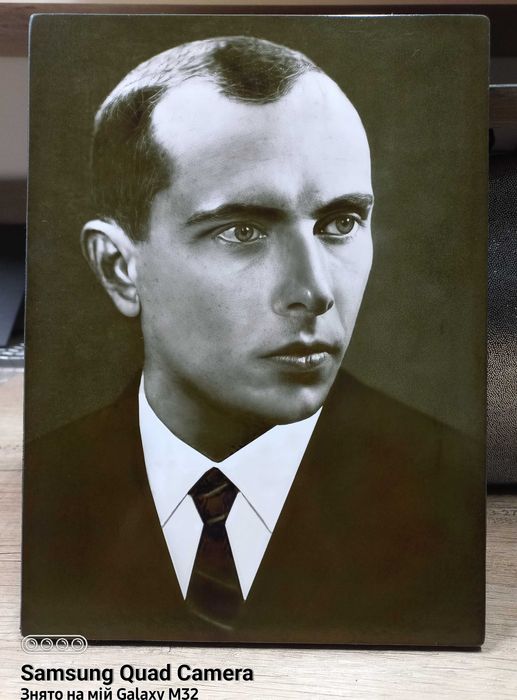 Портрет картина Степан Бандера.Не старовинний..Подарунки,не старинный