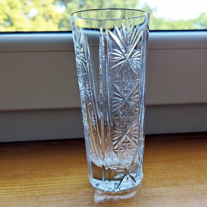 Kieliszek Kryształowy 100ml. Literatka. Do Wódki. 11cm. Nowy. Z lat 70