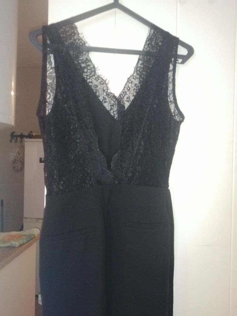 Macacao/jumpsuit preto mango xs