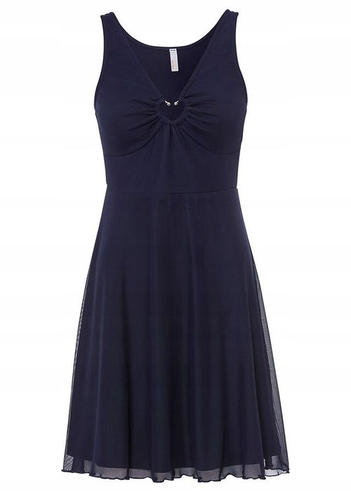 B.P.C sukienka granatowa z siateczki 42.