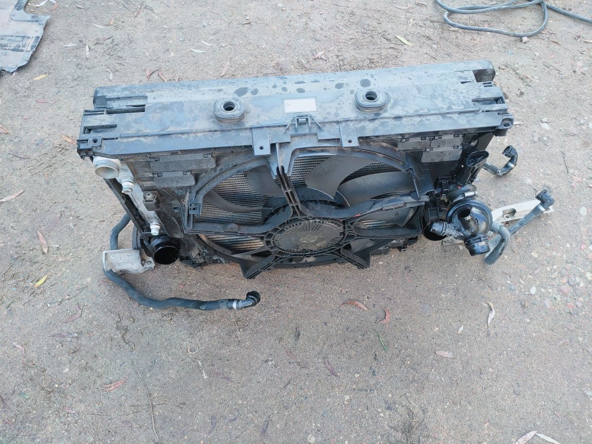 Komplet chłodnic chlodnice bmw f10 f11  535 benzyna n55 wiatrak
