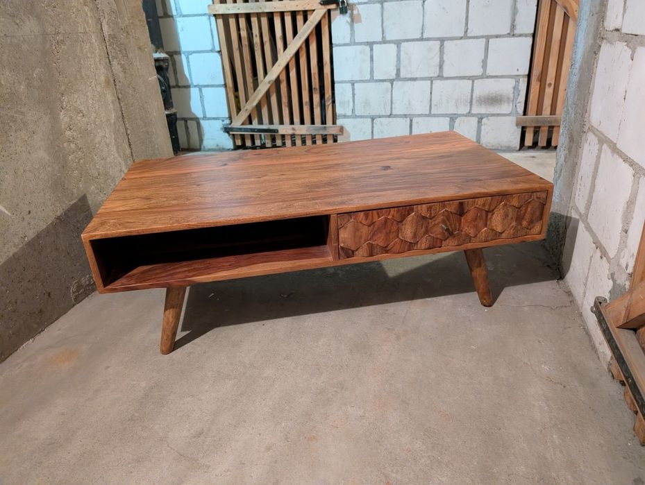 Stolik kawowy ława Mystic Living akacja 100 cm